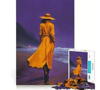 Whisper of The Tide Adults 1000 Pieces Puzzle Mind Training Fun Burr Free Clean Cut Pieces Heartwarming Gathering Activity (50x75cm)