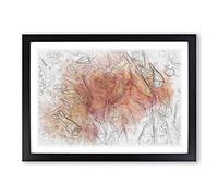 Whisper to Me in Abstract Framed Print | A2 Black Framed Wall Art | Ready to Hang | Abstract Fantasy Picture | Living Room Bedroom Lounge Office