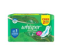 Whisper Ultra Clean Sanitary Pads For Women XL+ 30 + Whisper Ultra Night XXL+ 2 Napkins