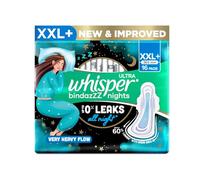 Whisper Ultra Night Sanitary Pads for Women, XXL+, 16 Napkins