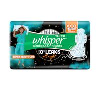 Whisper Ultra Nights XXXL 10 Pads - Bindazz Night Sanitary Pads
