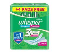Whisper Ultra Sanitary Pads - 44 Count (Extra Large Plus)