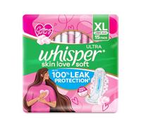 Whisper Ultra Soft Sanitary Pads - 15 Pieces (XL)