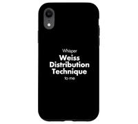 Whisper Weiss Distribution Technique to me Funny Barista Case for iPhone XR