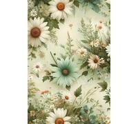 Whispering Daisies Dot Grid Journal: Cottage-Style Floral Notebook | Matte Finish | 6×9 bullet note for Journaling, Planning, Sketching & Creative Notes