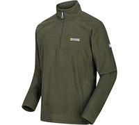 Whispering Jones London Mens Montes Lightweight Half Zip Overhead Micro Fleece Jacket Warm Breathable Casual Outdoor Layer Sizes S-3XL, [Olive,M]