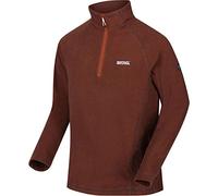 Whispering Jones London Mens Montes Lightweight Half Zip Overhead Micro Fleece Jacket Warm Breathable Casual Outdoor Layer Sizes S-3XL, Sahara Black - Montes, XL
