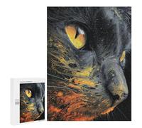 Whispering Shadows The Cat's Eye in Abstract Art Puzzle 1000 Teile Schwer Puzzle Spielzeug Lernspiel Impossible Herausforderungsspielzeug Für Erwachsene Kinder 500 PCS