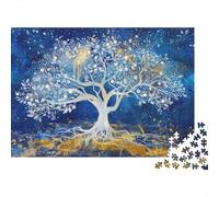 Whispering Trees Nature's Secrets Unveiled 1000-Piece Puzzle for Adults, 52x38cm/1000pcs; White Card Pieces for Cleaner Handling; for Quiet Focus at Your Own Pace