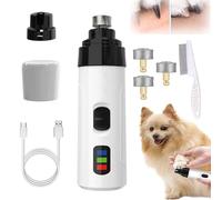 Whisperpaws Pain-Free Nail Trimmer, Dog Calm Nail Grinder, Silent Electric Groom Pro Nails Grinder, Rechargeable Pet Trimmer Painless Paws Grooming Smoothing Tool (C)