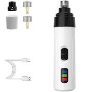 Whisperpaws Pain-Free Nail Trimmer for Dogs, Dayscape Groom Pro Nail Grinder, Ultra-Quiet Operation, Customizable Grinding, USB Charge with Replacement Grinding Heads (1PCS)