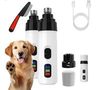 Whisperpaws Pain-Free Nail Trimmer for Dogs, With LED Light and 3 Speeds, It Is Cordless and Lightweight, Has a Grinding Head, And Is Ultra-Quiet. Suitable for Dogs and Cats (2)