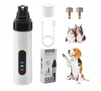 Whisperpaws Pain Free Nail Trimmer, Silent Groom Pro Nail Grinder,Whispaw Silent Groomer Pro Nails for Dog Grinder,Rechargeable Quiet 2 Speed Electric Grinder with Led Light