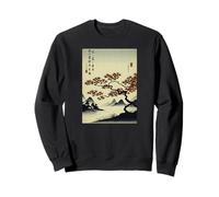 Whispers of Autumn Minimalist Japanese Ukiyo-e Landscape Sweatshirt