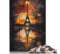 Whispers of History Gothic Paris at Dusk Puzzle DIY Game Paper Rectangular Jigsaw Puzzle for Boy Or Girl Birthday Present 1000pcs (75x50cm)