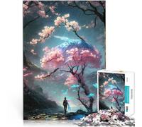 Whispers of Plum BlissJigsaw Puzzles 1000 Piece for Adults Game Toys Fun at Home Activities, Birthday Present,Travel Gifts, 38x26cm