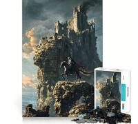 Whispers of Ruined Realms Jigsaw Puzzles 1000 Pieces Focus Boost Fun Laser Cut for Flawless Fit Bonding Activity for Loved Ones (38x52cm)