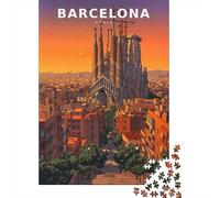 Whispers of Stone in Retro Twilight 1000 Piece Jigsaw, 52x38cm/1000pcs