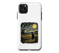 Whispers Of The Night Black Cat Van Gogh Inspired Starry Sky Case for iPhone 11 Pro Max