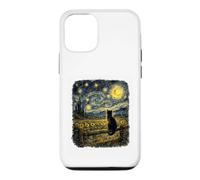 Whispers Of The Night Black Cat Van Gogh Inspired Starry Sky Case for iPhone 12/12 Pro
