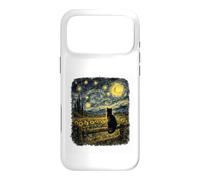 Whispers Of The Night Black Cat Van Gogh Inspired Starry Sky Case for iPhone 17 Pro Max