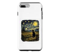 Whispers Of The Night Black Cat Van Gogh Inspired Starry Sky Case for iPhone 7 Plus/8 Plus