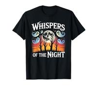 Whispers of The Night Cute Ghosts Moon Halloween Shirt T-Shirt