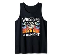 Whispers of The Night Cute Ghosts Moon Halloween Shirt Tank Top