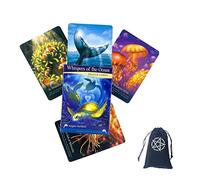 Whispers of the Ocean Oracle Cards Tarot,with bag,Firend Game,Fortune Telling Toys