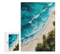 Whispers of The Surf, 300 PCS Wooden Picture Puzzle for Grown-Ups, Winter Activity Gift; for Shared Table Time