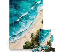 Whispers of The Surf Jigsaw Puzzles for Adults 1000 Mind Boost Game Uniform Size Precise Pieces Travel-friendly Brain Game Gift (38x52cm)