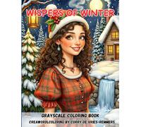 Whispers of winter: Grayscale coloring book for adults