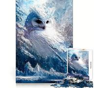 Whispers of Winter’s Owl for Adults 1000 Piece Jigsaw Puzzle Sharp Mind Calm Downtime Crisp Cut Memorable Gift (38x52cm)