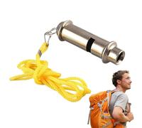 Whistle, coaching whistle, okcer whistle, loud whistle, sports whistle with sports strap, judgment, trainer, , outdoor sports, hiking whistle