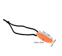 Whistle Emergency, Emergency Whistle with Great Airflow Design Clear Sound Safety Whistle for Hiking Camping (Orange)