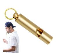 Whistle - Emergencyy Whistle | Safety Whistle | Golden Brass Whistle with Keychain Attachment Survival Whistle Golden Brass Whistle with Lanyard Metal Whistle For Coaches, Teachers, and Students
