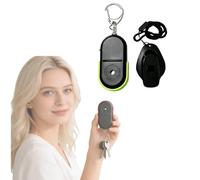 Whistle Key Finder,Key Finder Locator with Audio Sensor,Keys Locator for Pet Keychain Locator Keys Suitcase (Black Green)