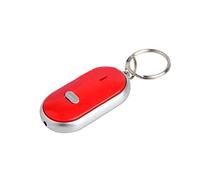 Whistle Key Finder Led Flashing Beeping Remote Anti-Lost Locator Tool Keyring - Red