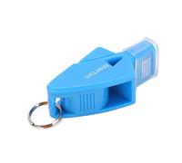 Whistle, Plastic Whistle Whistle Plastic Crisp Basketball Whistle Sound Outdoor Whistle Basketball with Lanyard and Finger Clip (Light Blue)