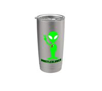 Whistleblower Impeach Trump Funny Alien Whistle Stainless Steel Insulated Tumbler