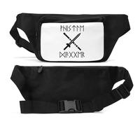 Whistledagger Runes No Rest for The Wicked Unisex Waist Bag Black