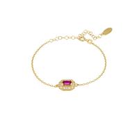 Whistledown Gemstone Bracelet Ruby Gold Latelita Red One Size
