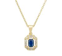Whistledown Gemstone Pendant Necklace Sapphire Gold