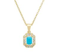 Whistledown Gemstone Pendant Necklace Turquoise Gold