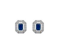 Whistledown Gemstone Stud Earrings Sapphire Silver Latelita Blue One Size