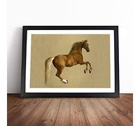 Whistlejacket By George Stubbs Framed Wall Art Print A4 Black