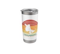 Whistler Blackcomb Canada Retro Sunset Snowboarding Stainless Steel Insulated Tumbler