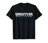 Whistler British Columbia BC 70s 80s Retro Type Graphic T-Shirt