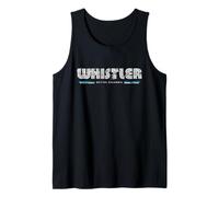 Whistler British Columbia BC 70s 80s Retro Type Graphic Tank Top