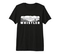 Whistler British Columbia Canada Mountain Biking MTB Cycling Premium T-Shirt